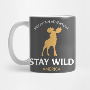 Stay Wild America Caribou Mug